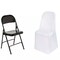 50 WHITE Polyester FOLDING CHAIR COVERS Wedding Party Banquet Event Decorations